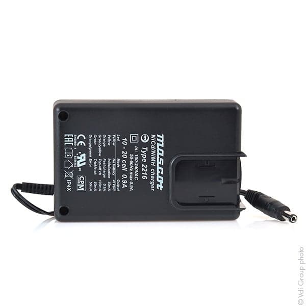 Mascot - Chargeur NiCd/NiMH 10 à 20 cellules/0.9A 110-230V Mascot 2216