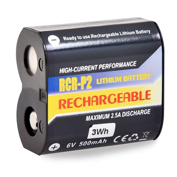 NX - Batterie photo - caméra RCR-2P rechargeable 6V 500mAh