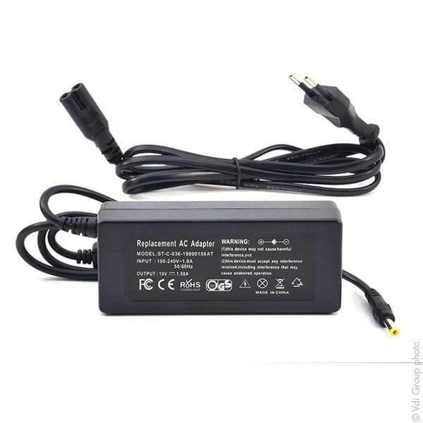 NX - Alimentation compatible ordinateur portable HP 19V 30W