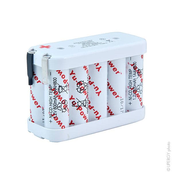 NX - Batterie eclairage secours 10x AA HT 10S1P 12V 800mAh Cosse à souder