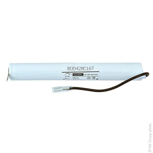 NX - Batterie eclairage secours 2x 18700 ST4 + Faston 2.8 2.4V 3.8Ah