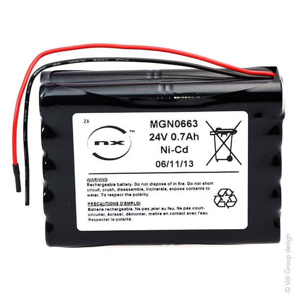 NX - Batterie NiCd 20x AA 20S1P ST5 24V 700mAh F150