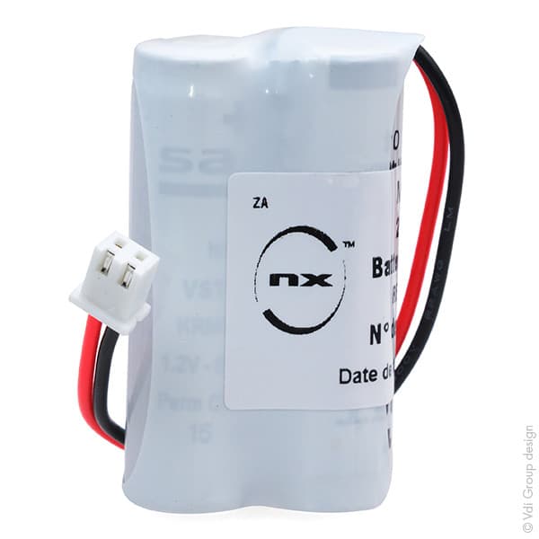 NX - Batterie eclairage secours 2x AA VST 2S1P ST1 2.4V 800mAh JST