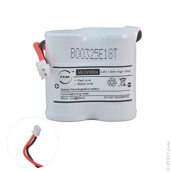 NX - Batterie eclairage secours 2xSC ST1 JST 2.4V 1.6Ah