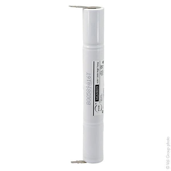 NX - Batterie eclairage secours 4xSC ST4 Faston 4.8mm (+2.8mm) 4.8V 1.6Ah