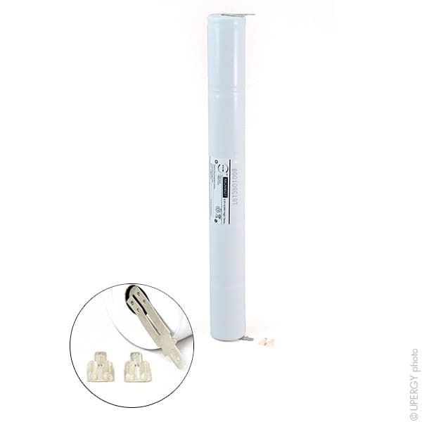 NX - Batterie eclairage secours 5xD ST4 Faston 4.8mm (+2.8mm) 6V 4Ah