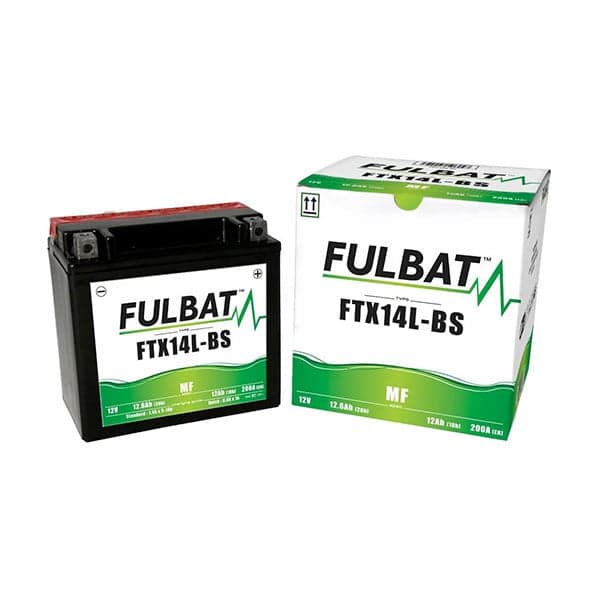 Fulbat - Batterie moto YTX14L-BS / YTX16L-BS / FTX14L-BS 12V 12Ah