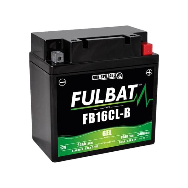 Fulbat - Batterie moto Gel FB16CL-B 12V 19Ah