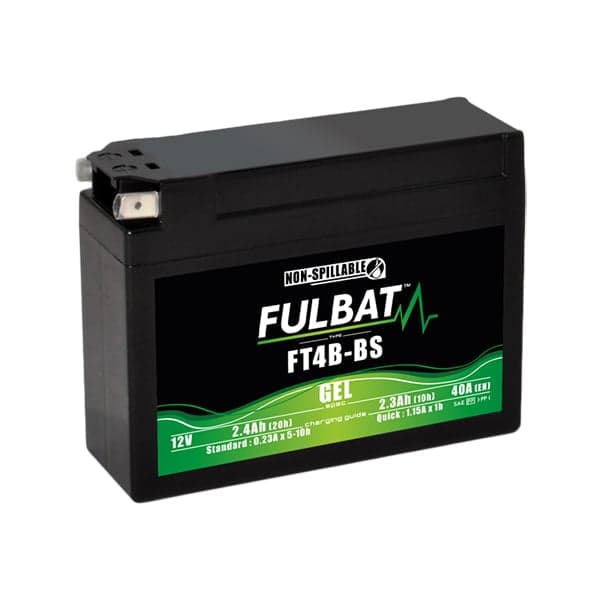 Fulbat - Batterie moto Gel YT4B-BS / FT4B-BS 12V 2.3Ah