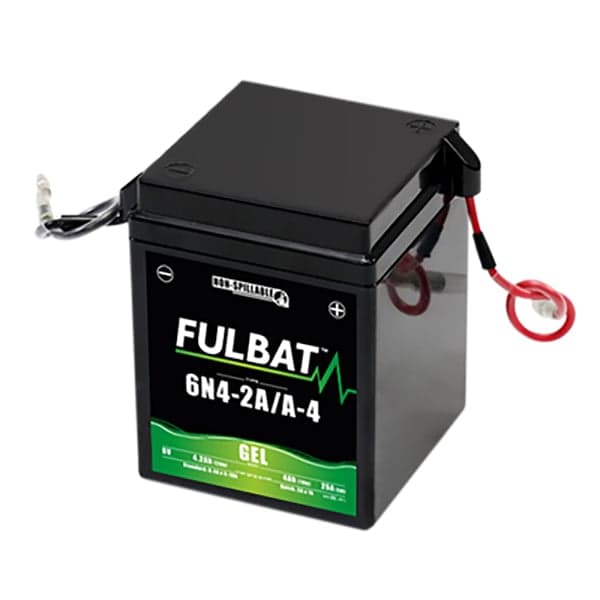 Fulbat - Batterie moto Gel 6N4-2A / 6N4-2A-4 6V 4Ah