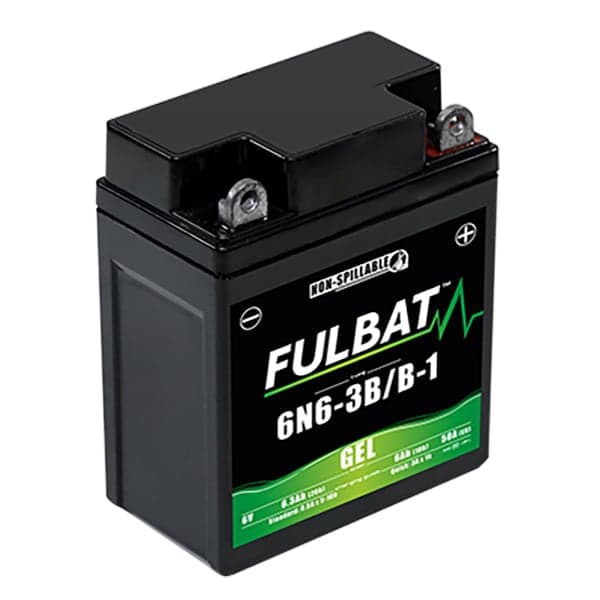 Fulbat - Batterie moto Gel 6N6-3B / 6N6-3B-1 6V 6Ah