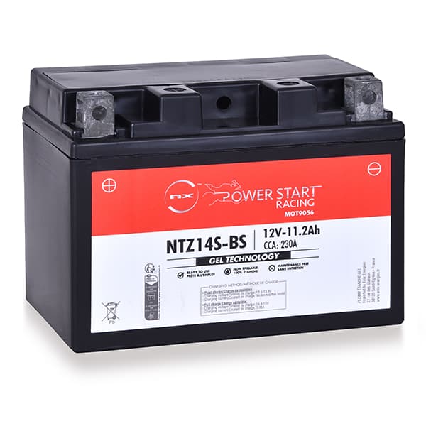 NX - Batterie moto Gel NTZ14S-BS / YTZ14S-BS 12V 11.2Ah