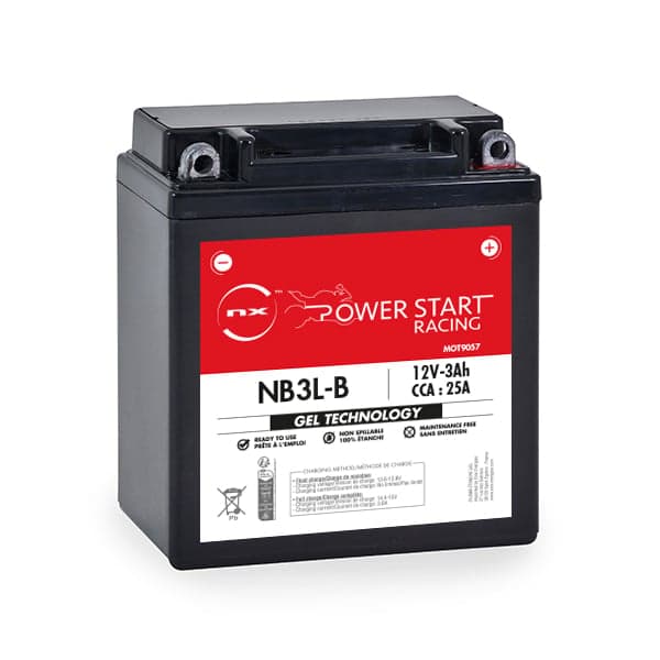 NX - Batterie moto Gel NB3L-B / YB3L-B 12V 3Ah