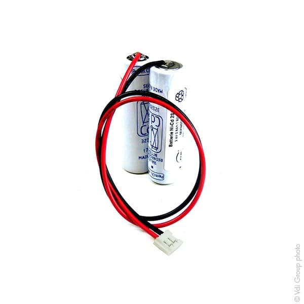 NX - Batterie eclairage secours 2 x AA 2S1P ST1 F200 2.4V 800mAh JST
