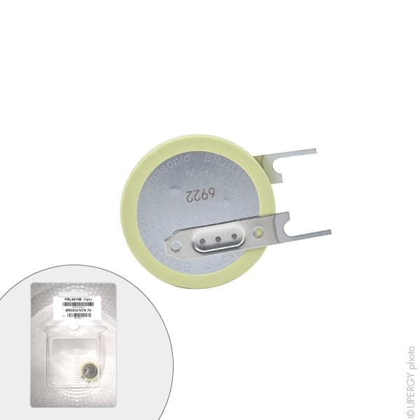 Panasonic - Pile bouton lithium blister BR2032/VCN PANASONIC 3V 190mAh