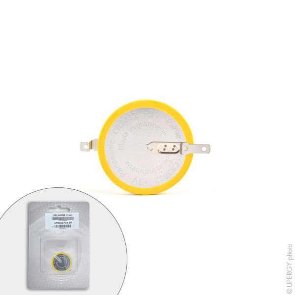 Panasonic - Pile bouton lithium blister CR3032/F2N PANASONIC 3V 500mAh