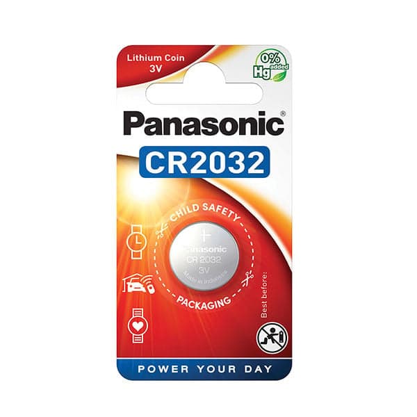 Panasonic - Pile bouton lithium blister CR2032 PANASONIC 3V 220mAh