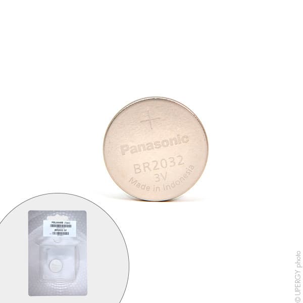 Panasonic - Pile bouton lithium blister BR2032/BN PANASONIC 3V 190mAh