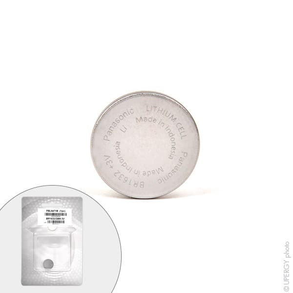 Panasonic - Pile bouton lithium blister BR1632/DBN PANASONIC 3V 120mAh