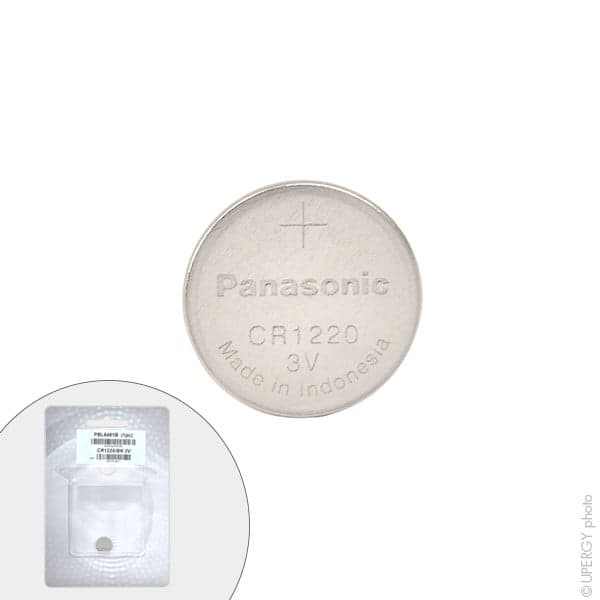 Panasonic - Pile bouton lithium blister CR1220/BN PANASONIC 3V 35mAh