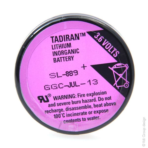 Tadiran - Pile lithium SL-889/P 1/10D 3.6V 1Ah 3PFR