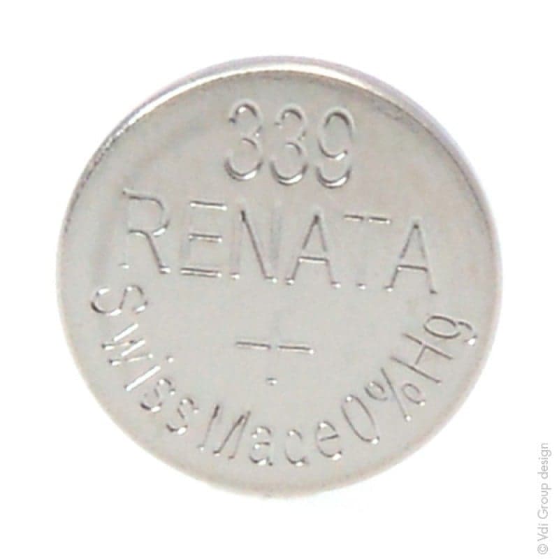 Renata / Swatch Group - Pile bouton oxyde argent 339 RENATA 1.55V 11mAh