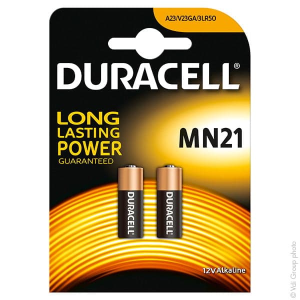 Duracell - Pile alcaline blister x2 Duracell 23A - MN21 12V 55mAh