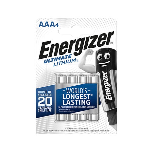 Energizer - Pile lithium blister L92 AAA Energizer Ultimate Lithium 1.5V 1250mAh