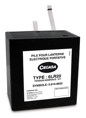 Cegasa - Pile alcaline 6LR20 Cegasa 9V 15Ah