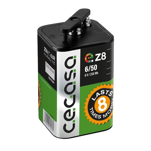 Cegasa - Pile depolarisation air alcaline eZ8 6/50 6V 45Ah