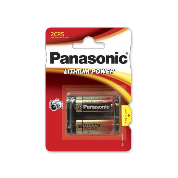 Panasonic - Pile lithium blister 2CR5 6V 1.55Ah