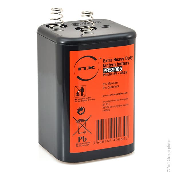 NX - Pile saline 4R25R plastique NX 6V 7Ah Ecoli