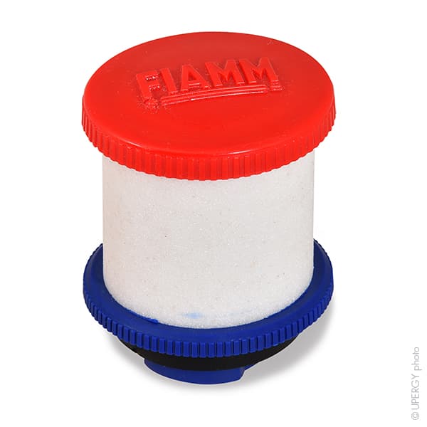 Fiamm - Bouchon filtrant rouge à baïonnette pour éléments stationnaires OPZS série LM