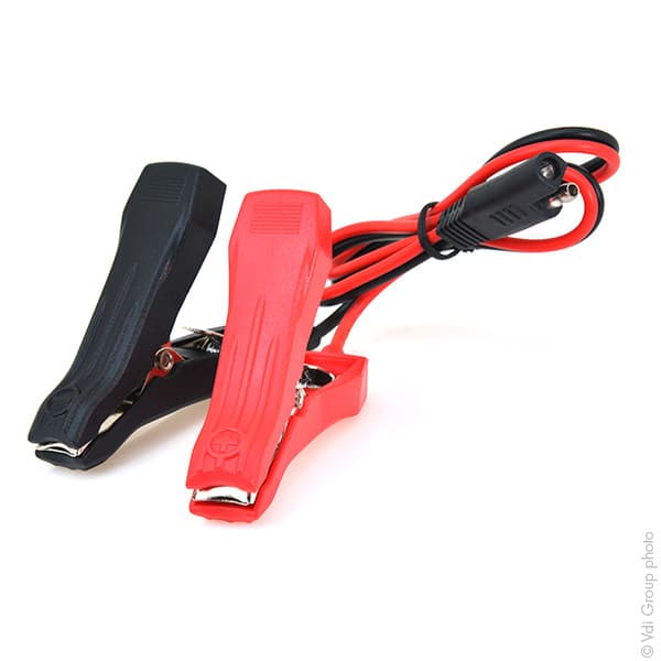 NX - Cordon avec pinces crocodiles (Rouge et Noir)