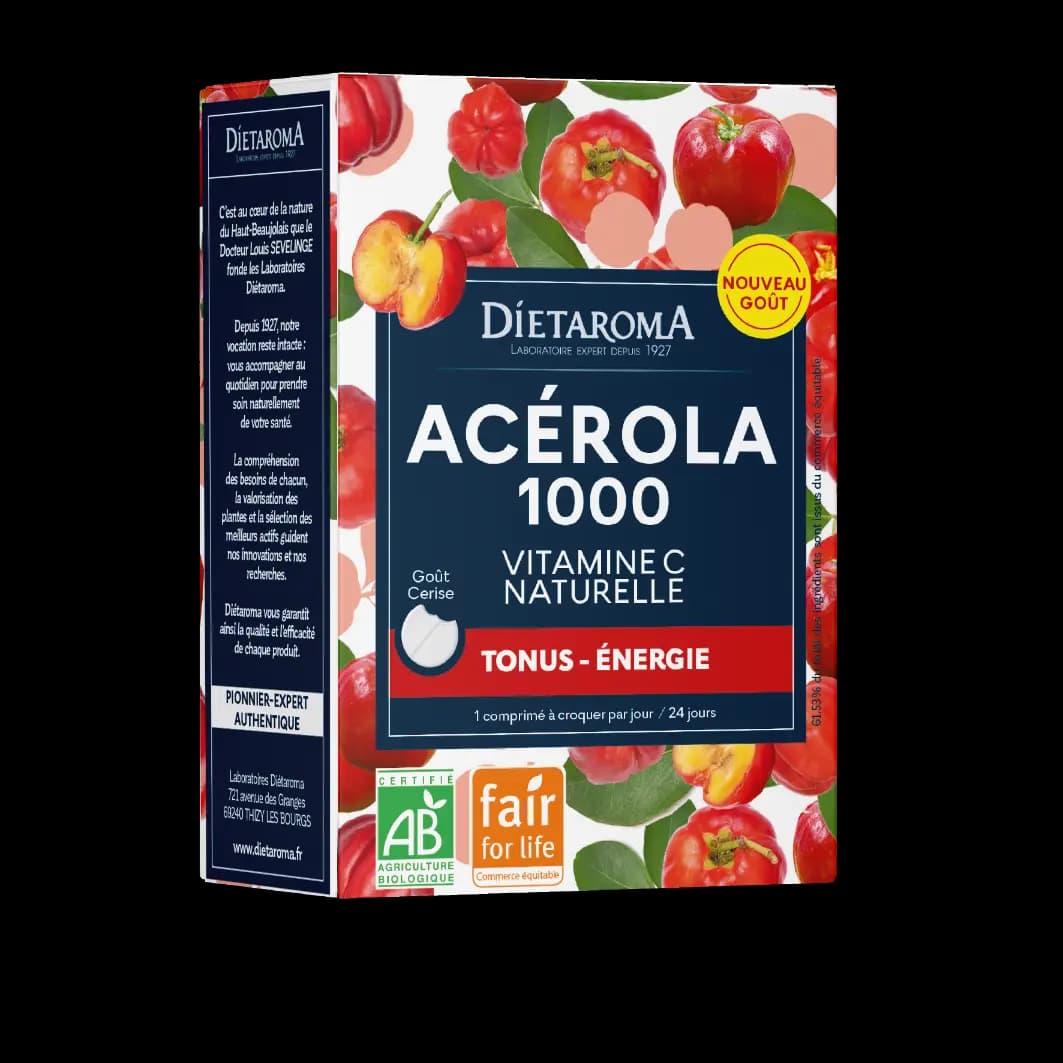 Complément alimentaire Acérola 1000 Bio 36 comprimés