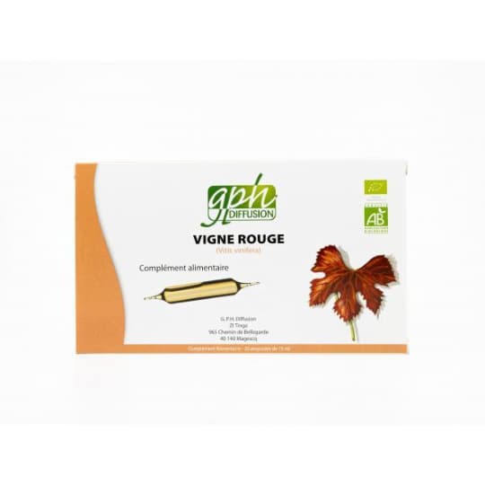 Complément alimentaire Vigne rouge 20 ampoules
