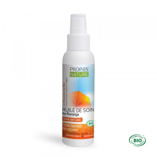 Huile solaire au karanja Protection SPF 20
