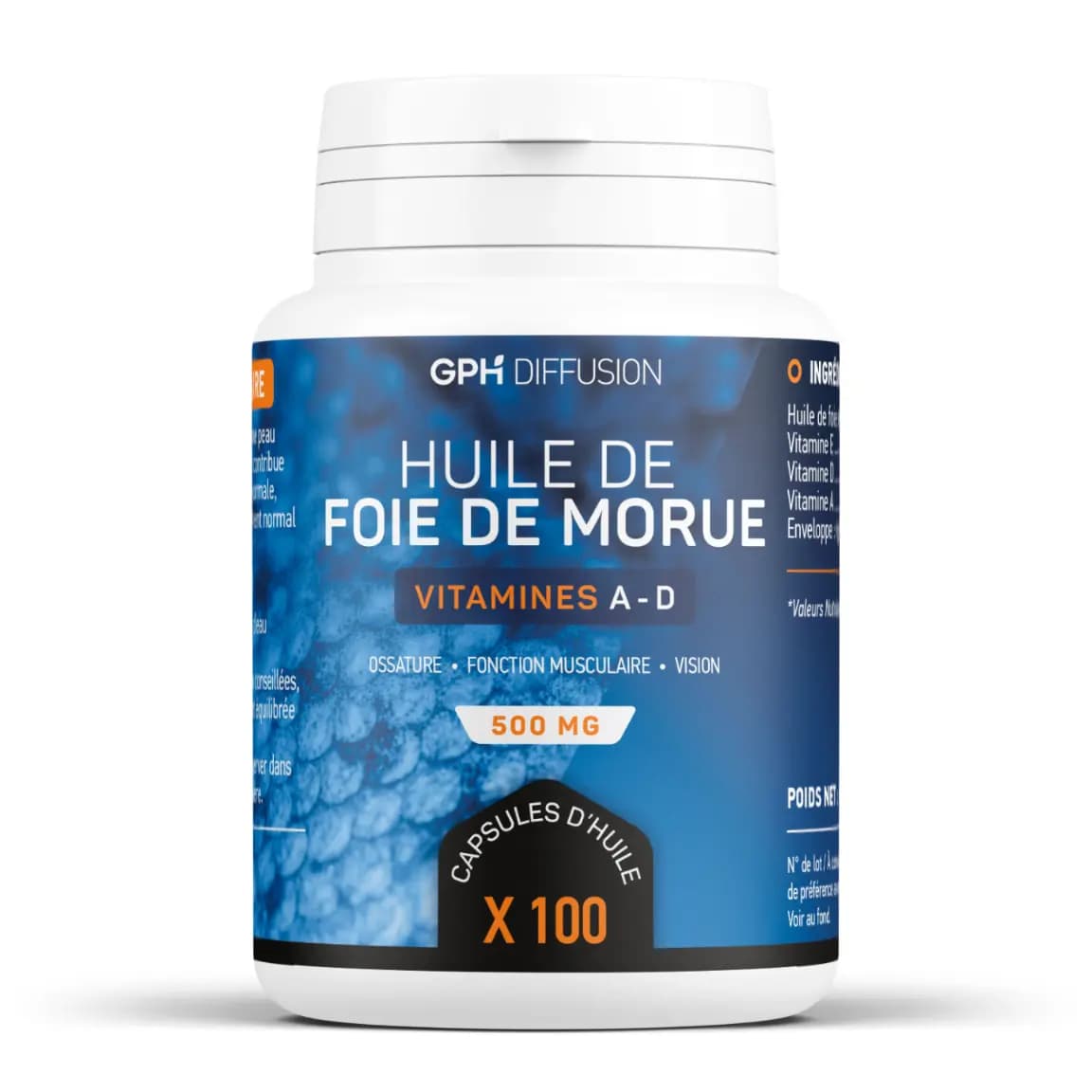 Huile de foie de morue 100 capsules