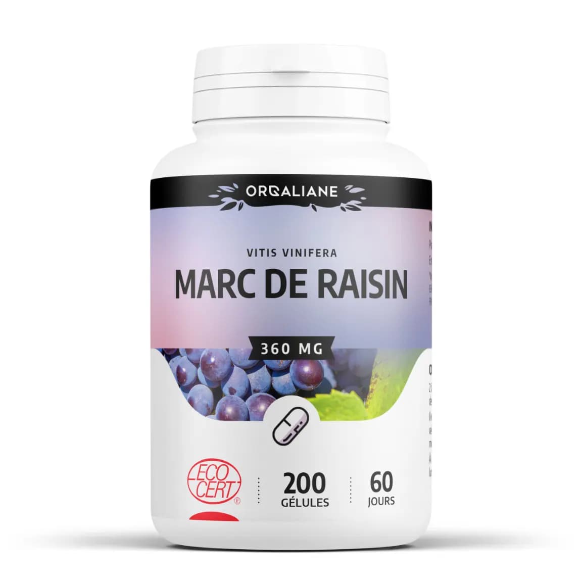 Marc de raisin 200 gélules