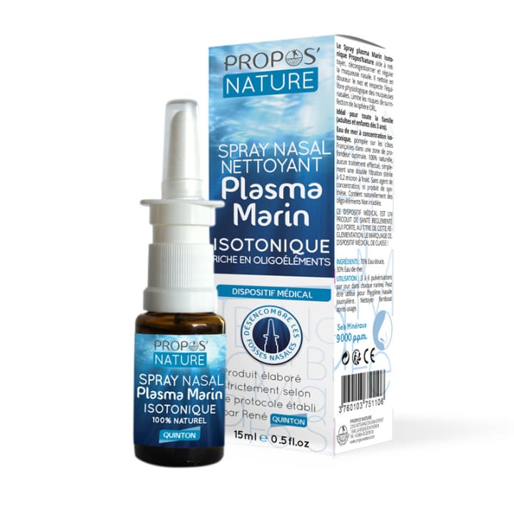 Spray nasal plasma marin isotonique 15 ml