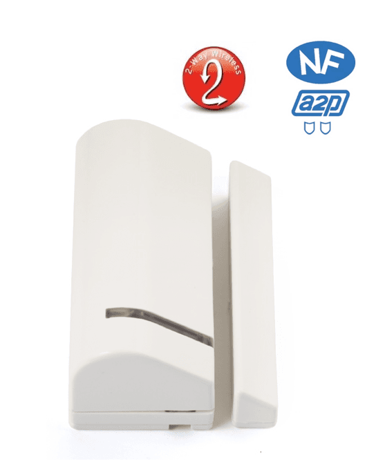 DĂ©tecteur ouverture sans fil porte et fenĂȘtre bidirectionnel Risco RWX73M