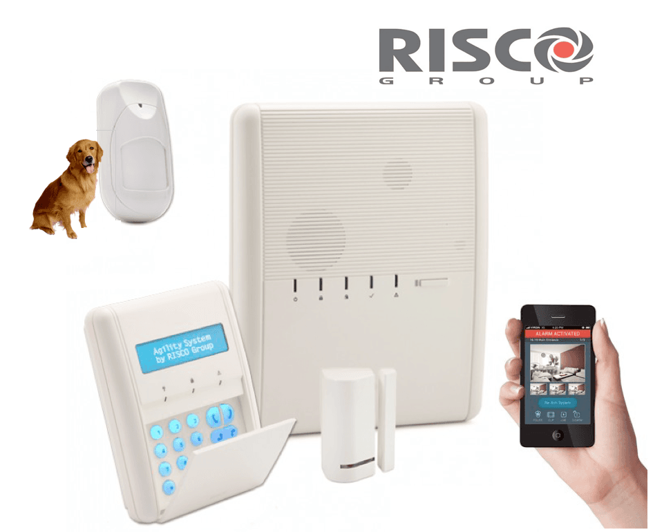 Kit alarme sans fil Risco Agility 3 IP RTC/GSM certifiée NFA2P
