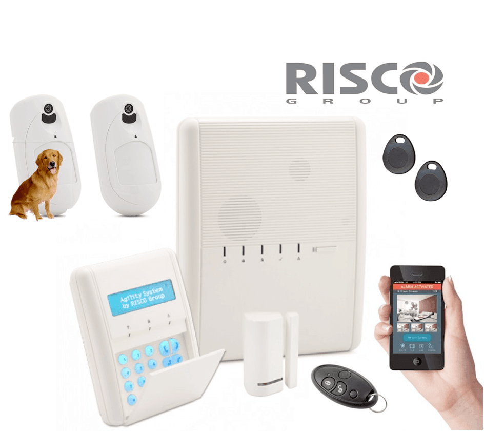 Kit alarme sans fil Risco Agility 3 IP GSM certifiée NFA2P avec levée de doute prise de vue