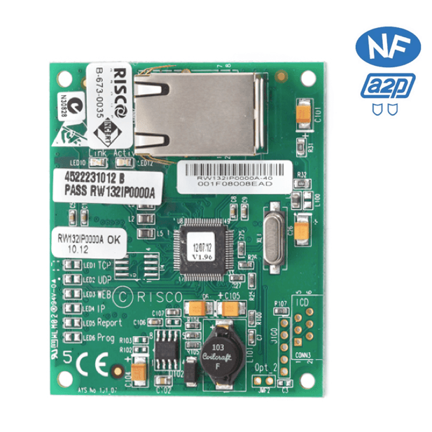 Module IP pour transmission TCP / IP Risco RW132IP