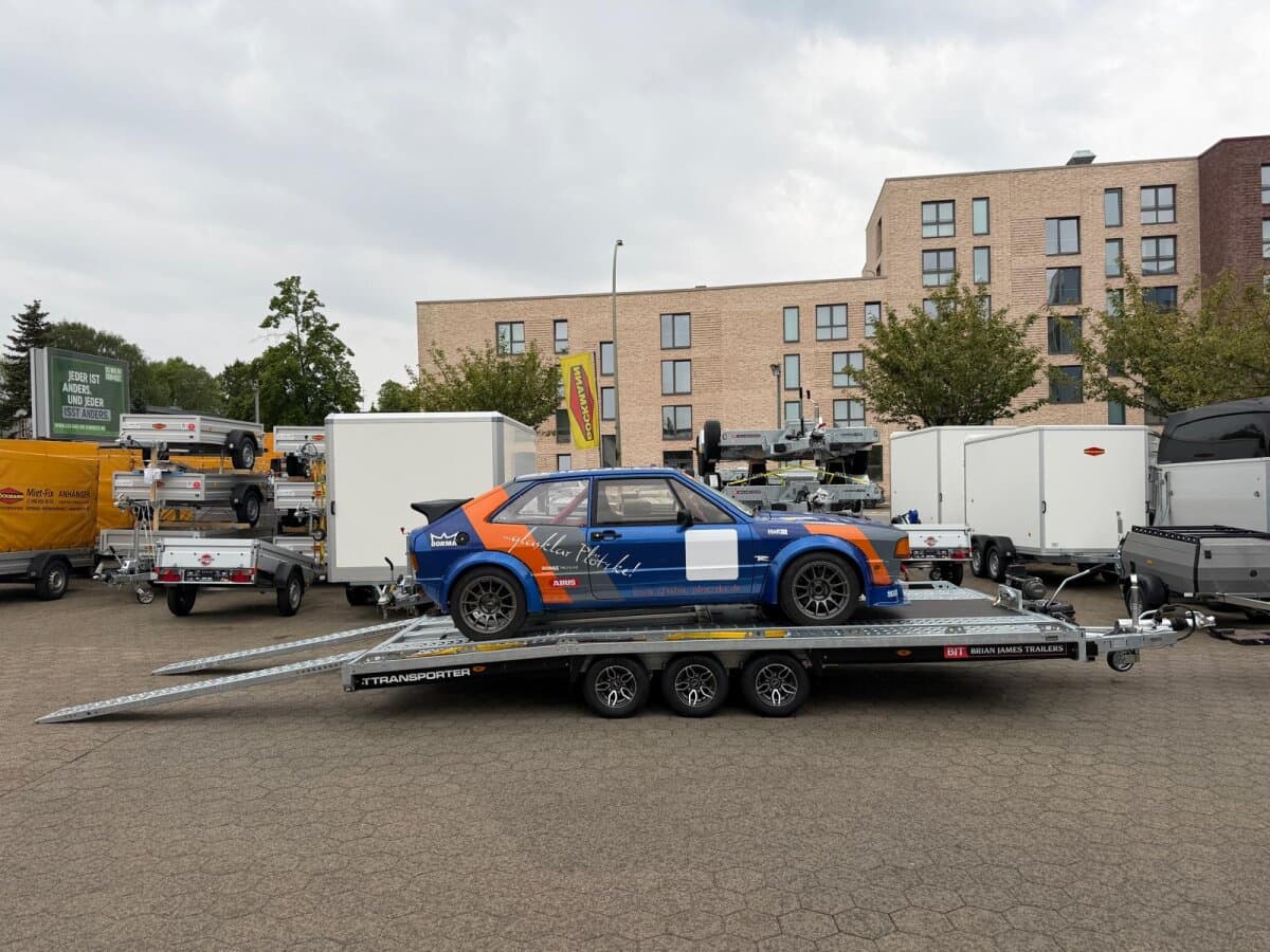 PKW Anhänger Fabrikat Brian James Typ: T Transporter - 5,00x2,24 m - 3.500kg 10 Zoll, inkl. 1,80m Rampen