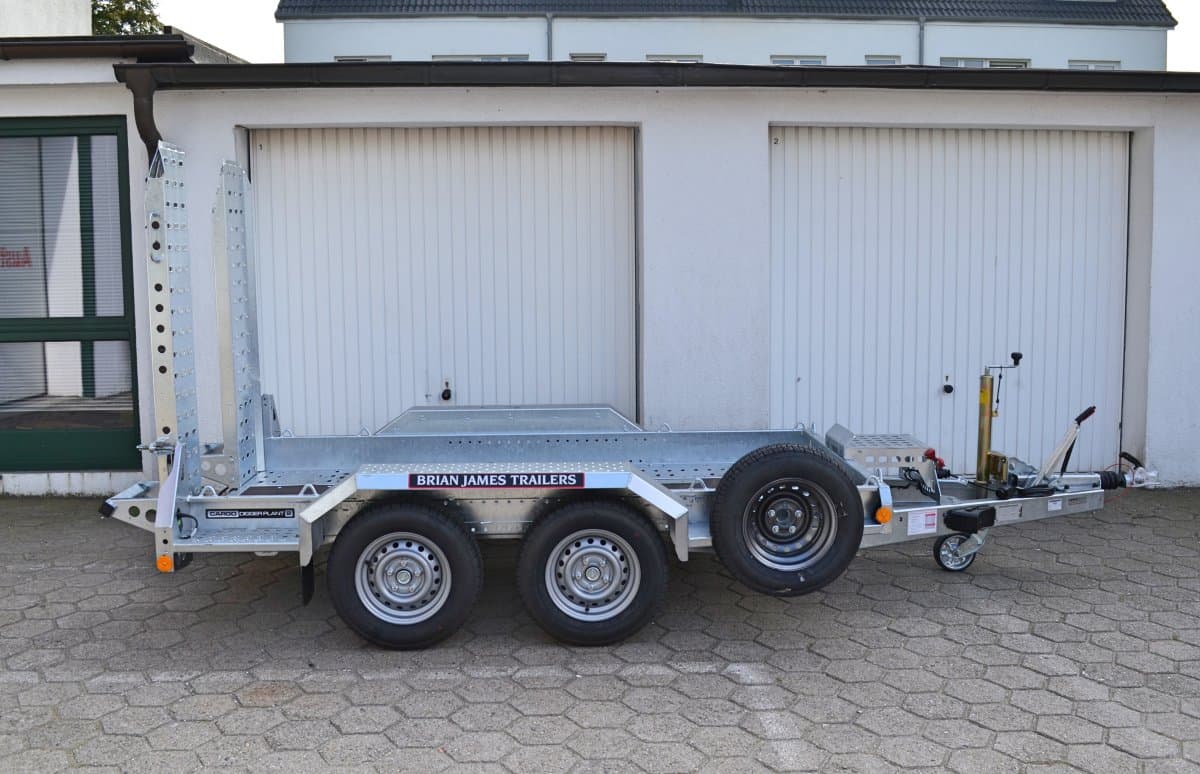 PKW Anhänger Fabrikat Brian James "Cargo Digger Plant 2 - 2,80x1,30m - 3500 kg GG, 12", inkl. Rampen & RR