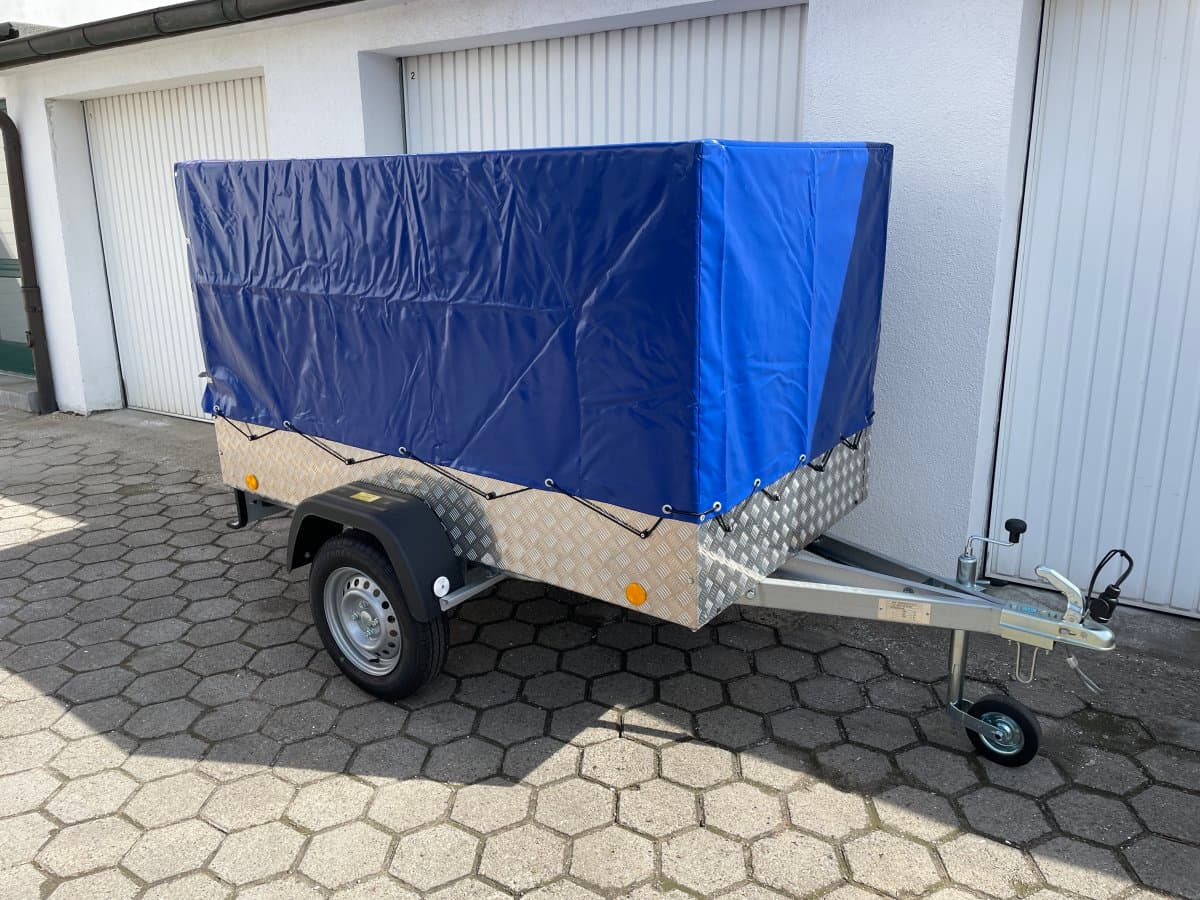 PKW Anhänger Fabrikat TPV Typ EU 2 AR (Alu Riffel) mit Plane