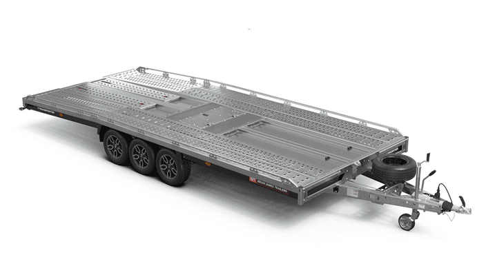 PKW Anhänger Fabrikat Brian James Typ: T Transporter - 5,50x 2,24 m - 3.500kg 12 Zoll inkl. 1,80m Rampen