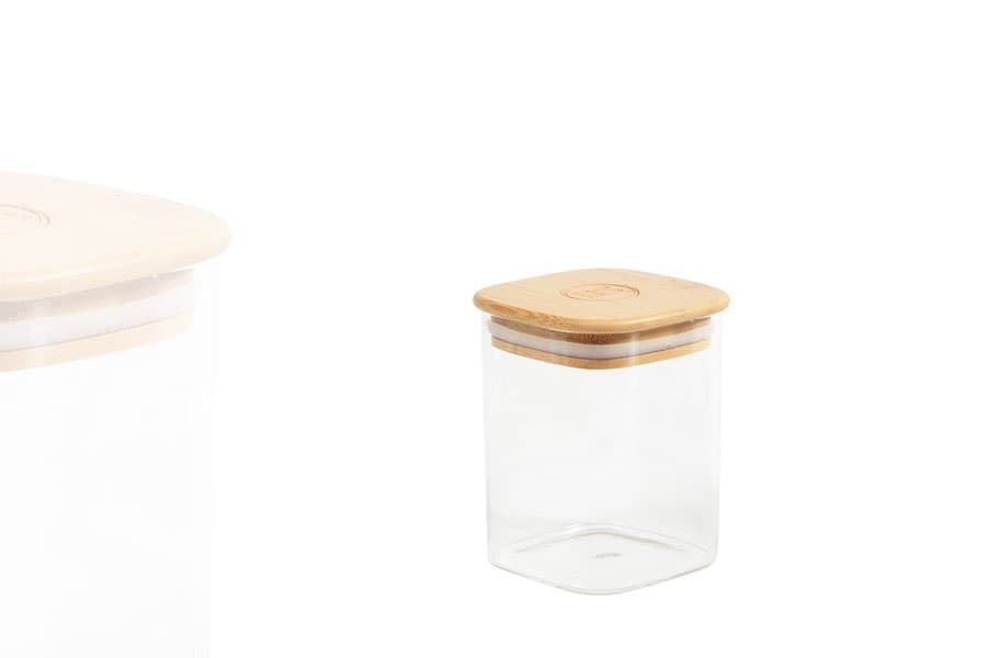 Pot Carré de Conservation 550 ml en Verre Borosilicaté