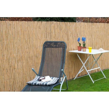 Brise Vue Canisse de Jardin en Paille de Chaume Naturel 300 x 150 cm